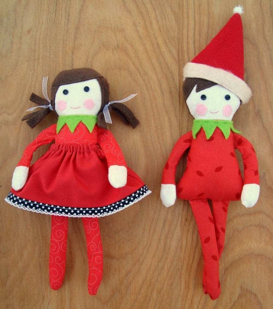 elf on the shelf doll pattern - patchwork posse